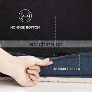 Manufacturer Modern Cushion Cooling Waterproof Sleeper Big Dog Orthopedic Memory Foam Pet Mat Bed thumbnail-4