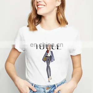 Short-sleeved Summer T-shirt Fashion New Female T-shirt Printing for Ladies thumbnail-4