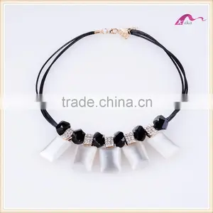 Fashion Luxury Crystal Jewelry Heavy Choker Women Statement Necklace thumbnail-1