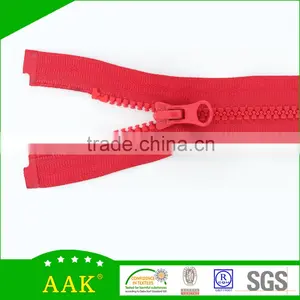 Color Paints Plastic Zipper Bags 3# Delrin Open End Zips With Thumb Puller thumbnail-2