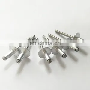 China Flat Domed Head Blind Pop Rivet Solid Steel Rivets Stainless Steel thumbnail-1