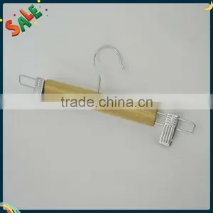 WL-154 Wooden Pants Hanger Bottom Hanger With Clips thumbnail-1