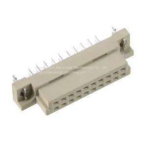 Denentech Sell Well Series 2.54 * 2.54mm Pitch 2 Row Straight With Harpoon DIN 41612 Female Connector thumbnail-2