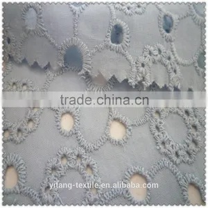 Blue Cotton Embroidering Fabric thumbnail-2