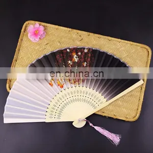 Chinese Style Foldable Bamboo Paper Folding Hand Fans thumbnail-5
