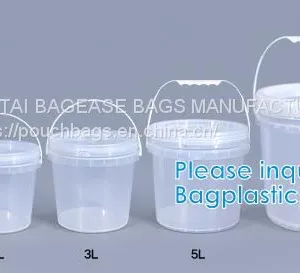 Plastic PP Bucket Various Colors Sizes Paint Bucket BARREL PLASTIC PAIL Packaging Bucket thumbnail-1