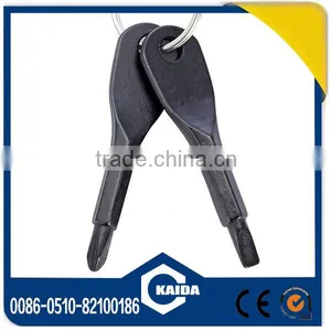 Mini Pocket Stainless Steel Outdoor Tool EDC Cross Combination Screwdriver With Keychain Key Ring thumbnail-2