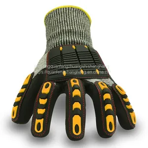 Sharp Tool Handing Anti Hppe Knitted Impact Glove thumbnail-4