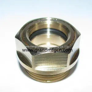 Gasketed Compressor Oil Sight Glass With Borosilicate Glass and Stainless Steel Reflector thumbnail-1