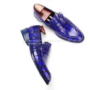 Goodyear Craft Imported Crocodile Leather Shoes 2022 Formal Dress Nile Crocodile Men's Leather Shoes Casual Suit Men's Wedding Shoes Men thumbnail-2