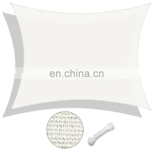 Beautiful Blue Color 8.2*8.2 Feet Rectangle Canvas Sun Shades Canopy Awning for Deck or Patios thumbnail-1