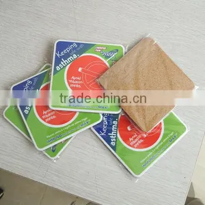 Square Coaster With Cork Bottom, Custom Cork Board Bar Coasters thumbnail-1