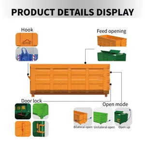 BOLI Scrap Bins Farm Waste Treatment Machinery Truck Dumpster Container Hook Lift thumbnail-2