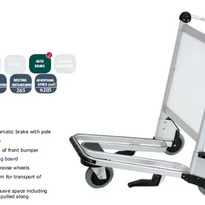 Airport Luggage Baggage Trolley Cart With Wheels thumbnail-5