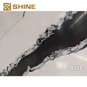 Modern Artificial Polished Kitchen Countertop Quartz Top thumbnail-5