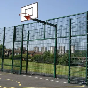 Decorative Temporary Chain Link Fence for Basketball Courts - Used & Reusable thumbnail-4
