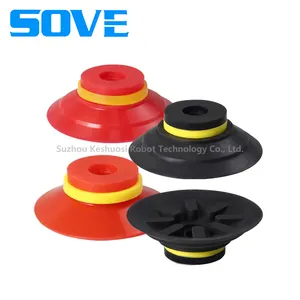 VF Series Flat Vacuum Suction Cup PIAB Brand Alternative High Stability and Low Cushioning Make it Suitable for Gripping Flat Rigid Surfaces thumbnail-1