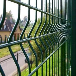 Hot-Dip Galvanized 3D Curved Fence 3.0mm Mesh for Industrial Security thumbnail-3