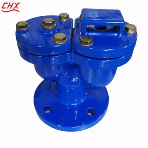 Automatic Air Vent Valve Cast Steel DI QT450 DN50 PN16 PN25 Screwed Single Sewage Pipe Air Release Exhaust Valve Double Orifice thumbnail-1