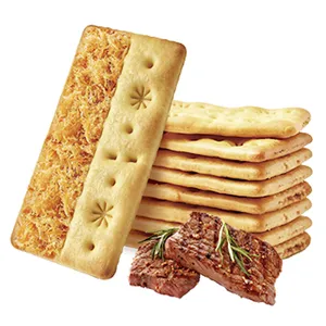 OEM/ODM Thick Layer Biscuit With Rich Flavour Durian Layer, Beef Layer in Squares and Rectangles Shapes thumbnail-3