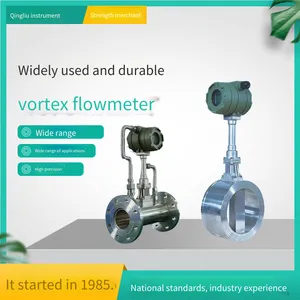 Qingliu Lugb-200 Integrated Vortex Flowmeter, Intelligent Digital Display Remote Transmission Type High-precision Digital Display Flowmeter With Temperature and Pressure Compensation for Compressed Air and Liquefied Petroleum Vapor thumbnail-4
