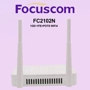 WiFi 4 GPONU ONU 1GE+1FE+VoIP+WiFi4 GPON/EPON ONU | FTTX CPE With 300Mbps WiFi & VoIP XPON ONT WIFI 4 FC2102N thumbnail-4