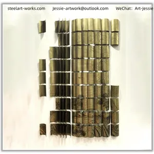 Theater Interior DecorationLuxury Metallic FinishMetal Tree Wall Sculpture thumbnail-4