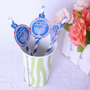 Ningbo PartyKing 25pcs Pack Metallic Gold Heart Stars Foil Stripe Paper Straws Gold Foil Stripe Paper Straws Silver Foiled Stripe Chevron thumbnail-5