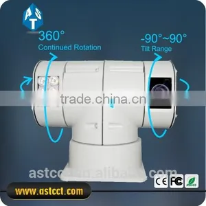 1/3" Sony CCD Vehicle PTZ Camera Multi-protocol Analog Vehicle IR Varifocal PTZ Camera Weatherproof Design thumbnail-1