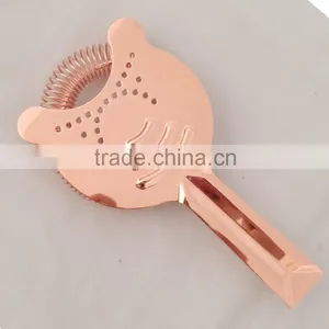 Stainless Steel Ice Cocktail Strainer With Copper Plated Color thumbnail-2
