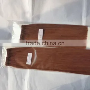 Wholesale Top Quality 20inch Brazilian Virgin Hair Tape Hair Extensions,skin pu Weft thumbnail-1