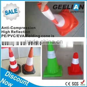 Traffic Safety Polyurethane Plastic Cone thumbnail-1