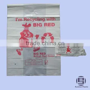 BG Biodegradable PE Plastic Charity Bag With Printing For Collection thumbnail-1