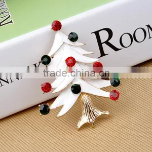 White Color Christmas Tree Brooch thumbnail-3