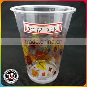 16OZ Disposable Printed PP Water Plastic Cup thumbnail-1