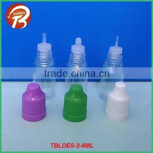 8ml PET Plastic Smoke Oil E-liquid Bottle With Dropper&childproof Cap thumbnail-1