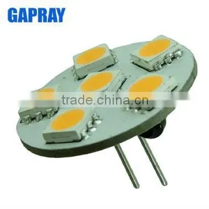 ce Rohs Back-pin 6leds SMD 5050 Led g4 12v 1w thumbnail-1