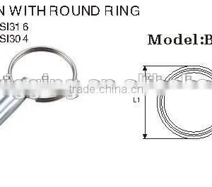 28MM Zinc Plated Locking Pin ,hitch Pin ,roldign-up Pin ,Spring Pin,clip Single Winded Rigging Hardware Manufacturer thumbnail-3