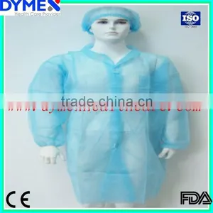 Surgical Disposable Lab Coats With Zipper and Elastic Cuff thumbnail-1