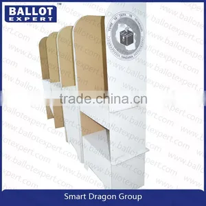 Hot Selling Double Deck Foldable Corrugate Voting Display Booth thumbnail-5