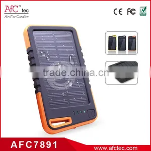 Wholesale Outdoor Waterproof 4000mah Usb 5v Portable Solar Charger Power Bank for Iphone 6 thumbnail-1