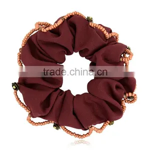 New Woman Elastic Hairband Colourful Hairband Handmade Hair Accessories Demin Flower Headband thumbnail-1