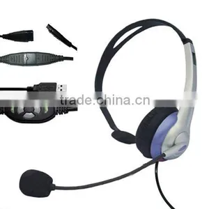 Monaural Cheap Computer USB Headset for PC/website/MSN HSM-69GQDUSBC thumbnail-1