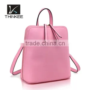 China Suppliers Wholesale Newest Design Colorful Girls Leather Back Pack thumbnail-4