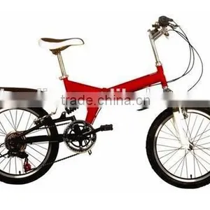 Factory Price Hi-ten Steel Full Suspension 20 Inch 7 Speed Folding Bike thumbnail-1