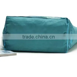 Personalized Designer High Quality Sequins Linen Beach Bag thumbnail-4