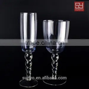 2015 New Design Bead Stem Wine Glass Set thumbnail-2