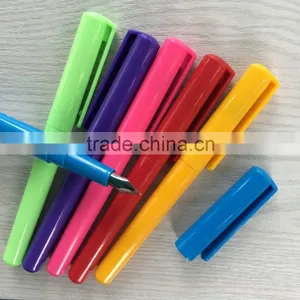 Promotional School Cheap Plastic Fountain Pen thumbnail-1