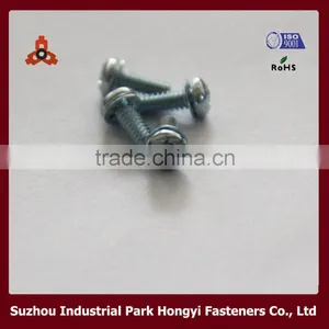 ANSI/ASME Philips Pan Head Screw Washer Assemblies Low Carbon Steel 4.8 Grade thumbnail-1