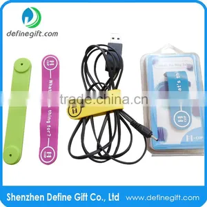 Multi Functional Magnetic Smartphone Stand Silicone Clip Cable Tie thumbnail-3